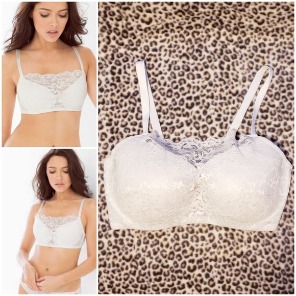 Soma Other - Soma Oh My Gorgeous Lace Cami Bra, Ivory, 36DDD